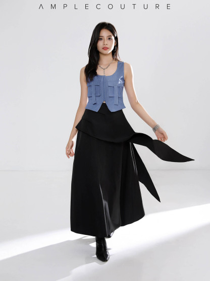 Sleeveless Front Button Top AC150