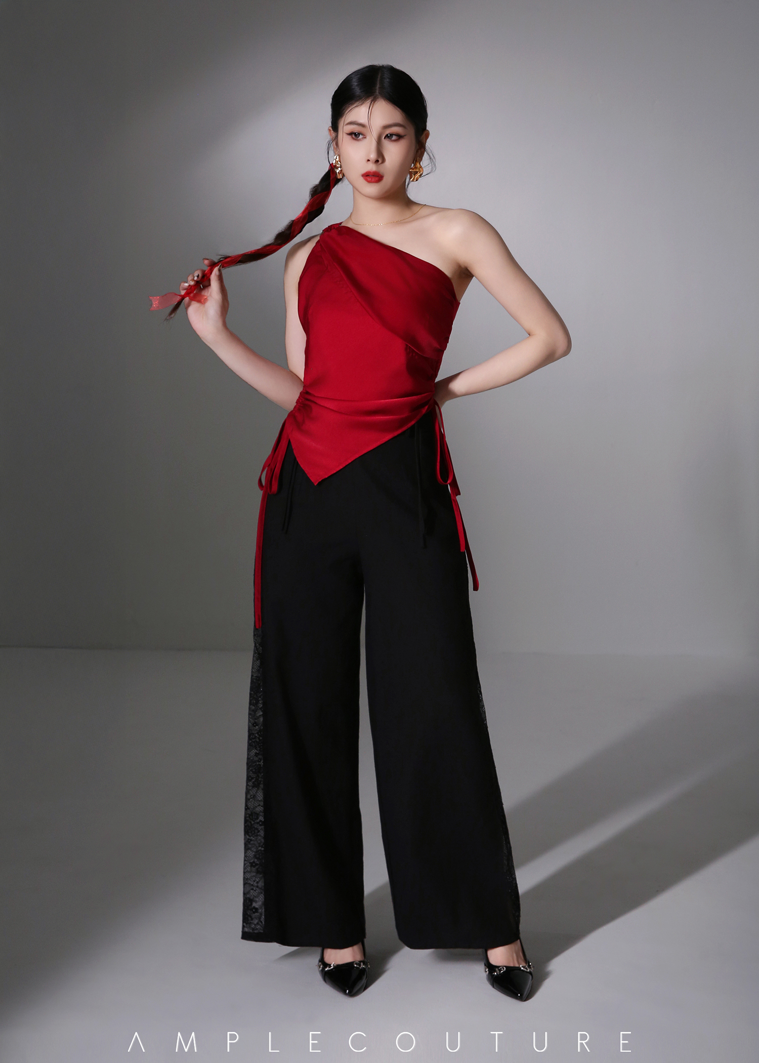 Sloping With Side Drawstring Top AC155