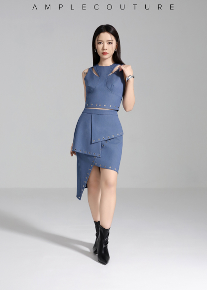 Cut Out Structured Top AC160