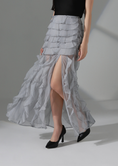 High Waist Ruffles Skirt AC162