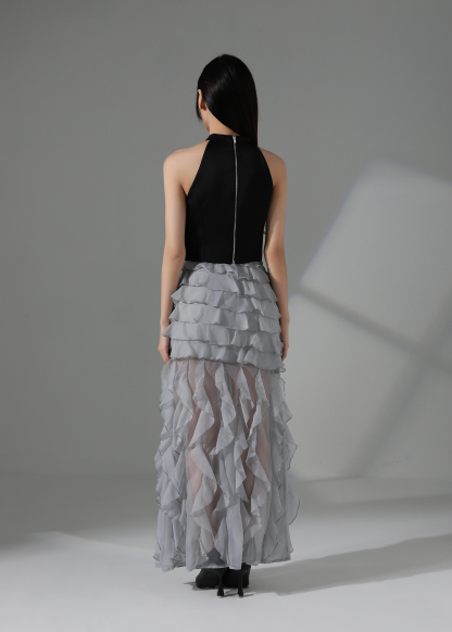 High Waist Ruffles Skirt AC162