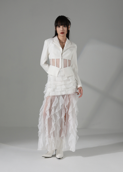 High Waist Ruffles Skirt AC162