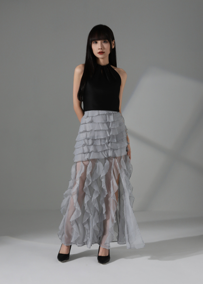 High Waist Ruffles Skirt AC162