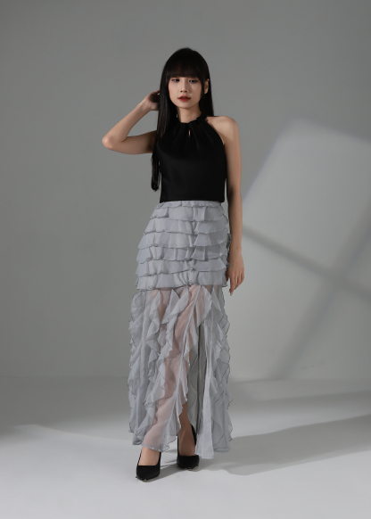 High Waist Ruffles Skirt AC162