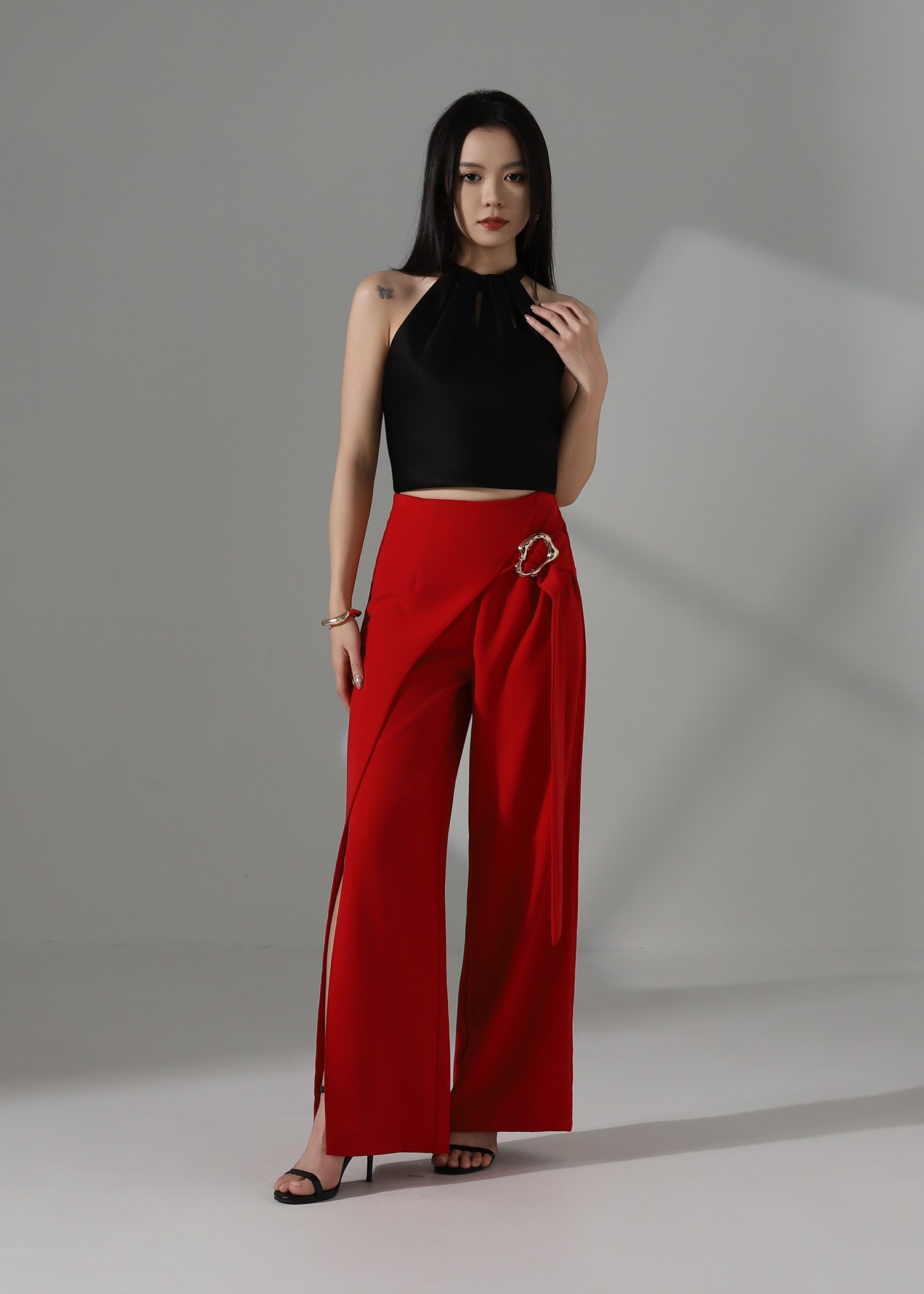 Cut-Out Halter Top AC163