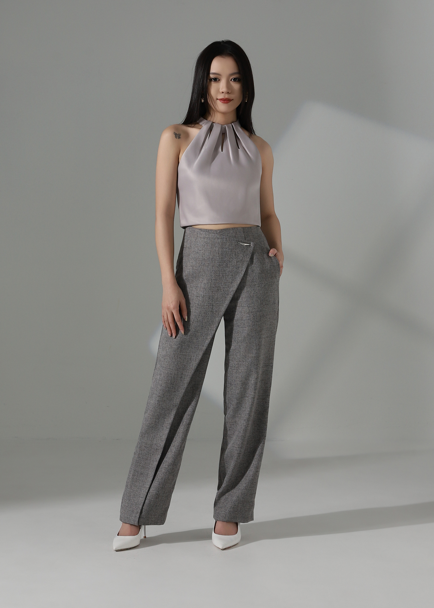 Cut-Out Halter Top AC163