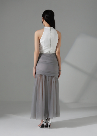 High Waist Mesh Skirt AC166