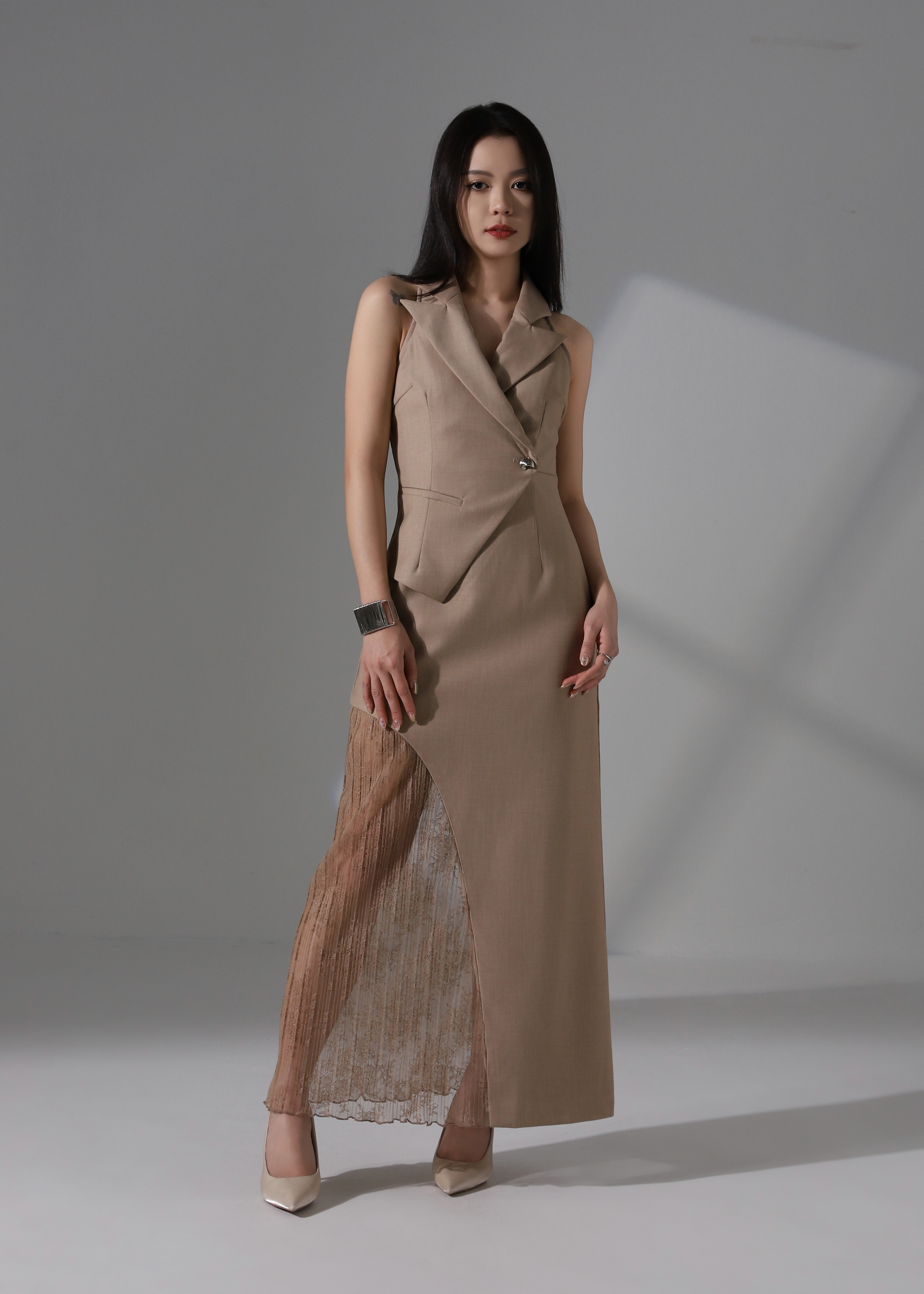 Elegant Lace Suit Dress AC168