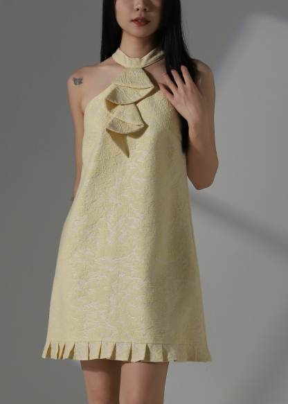 Halter Ruffles Dress AC172