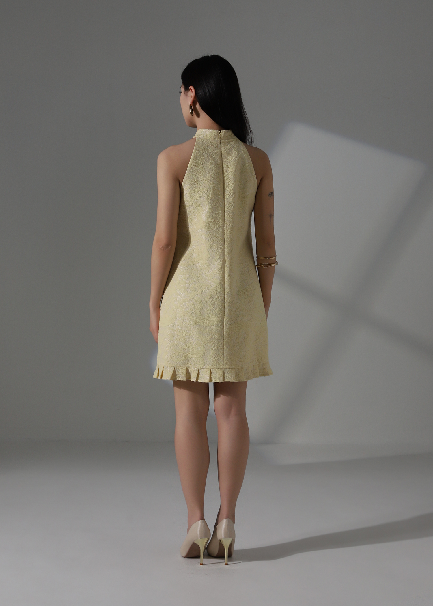 Halter Ruffles Dress AC172