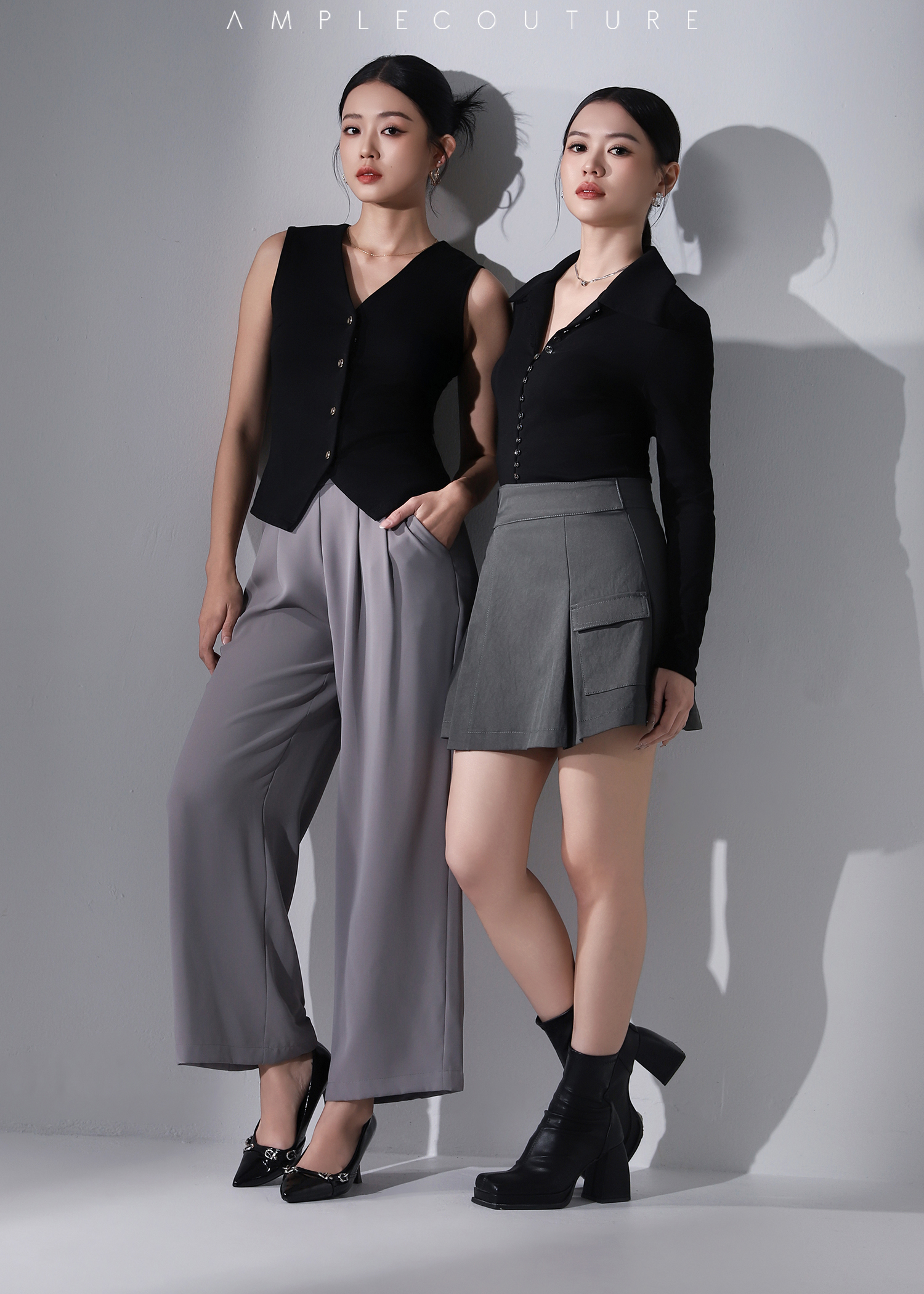 High Waist Wrap Skirt Pants AC848