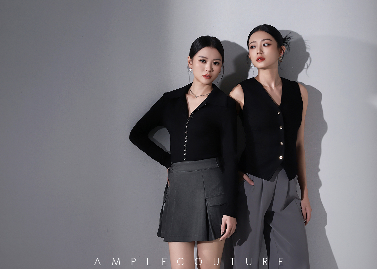 High Waist Wrap Skirt Pants AC848