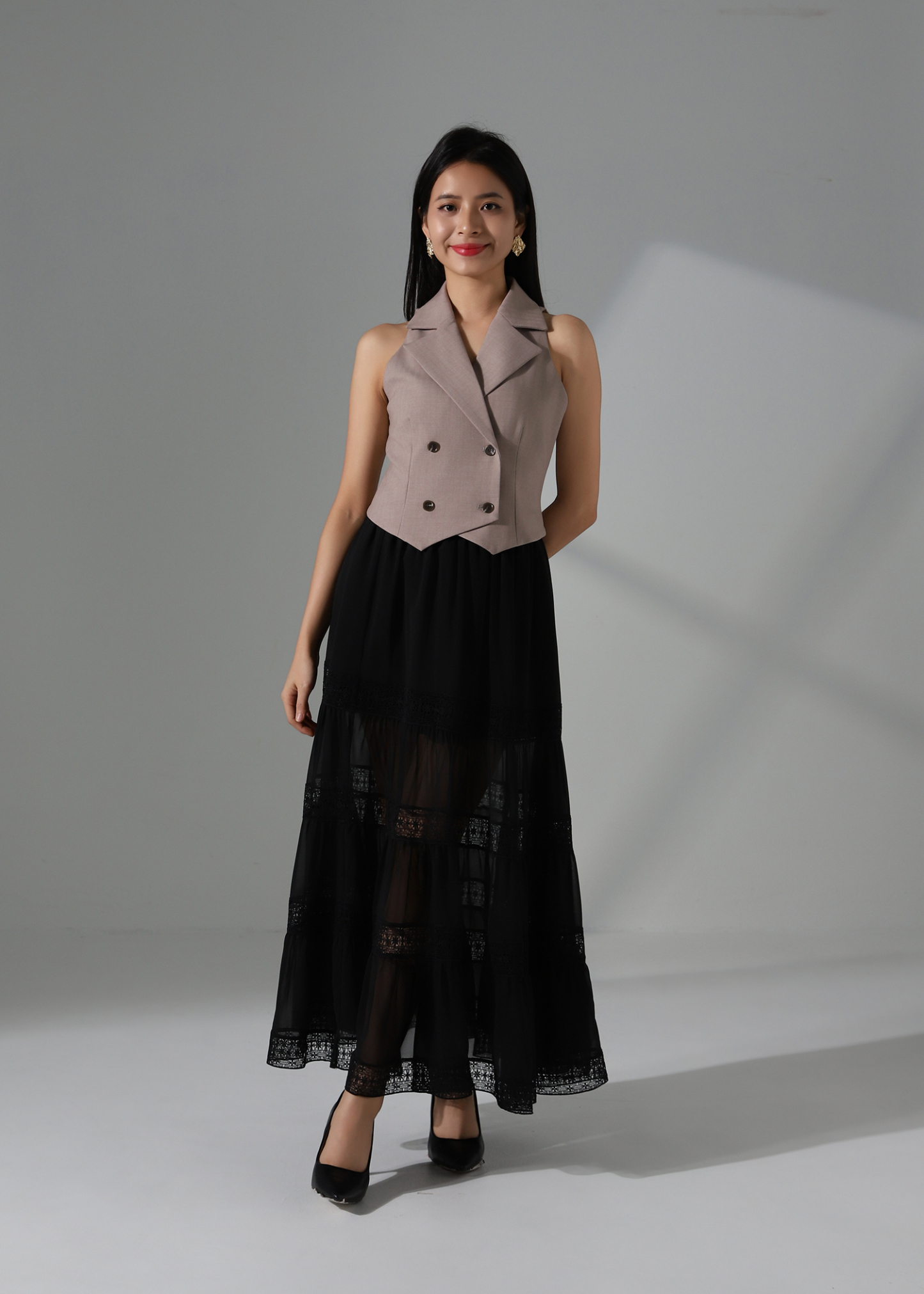 Elegant Sleeveless Blazer AC176