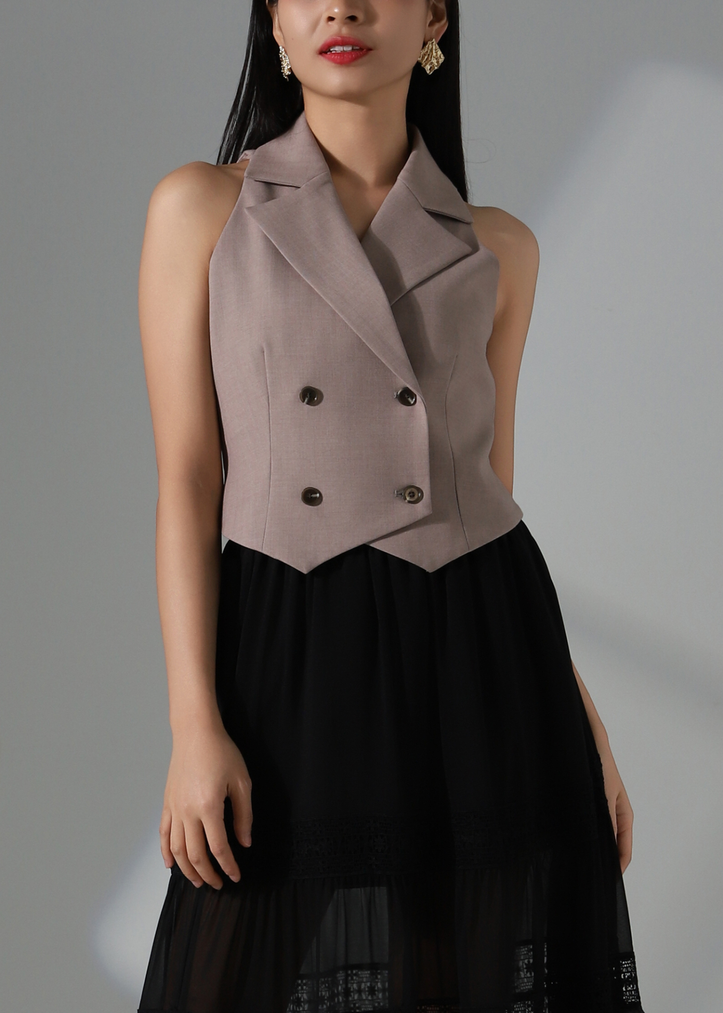 Elegant Sleeveless Blazer AC176
