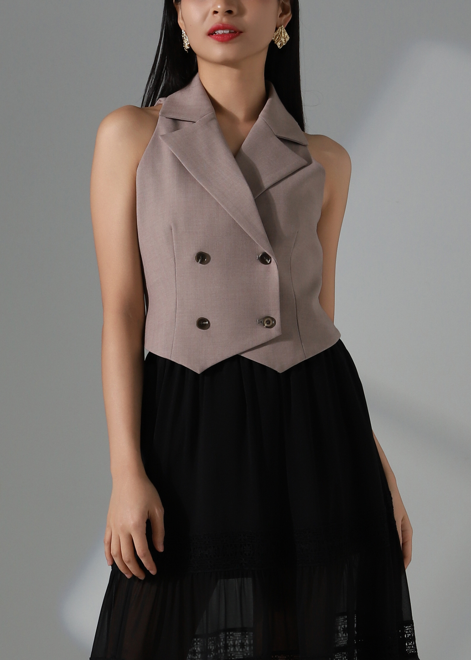 Elegant Sleeveless Blazer AC176