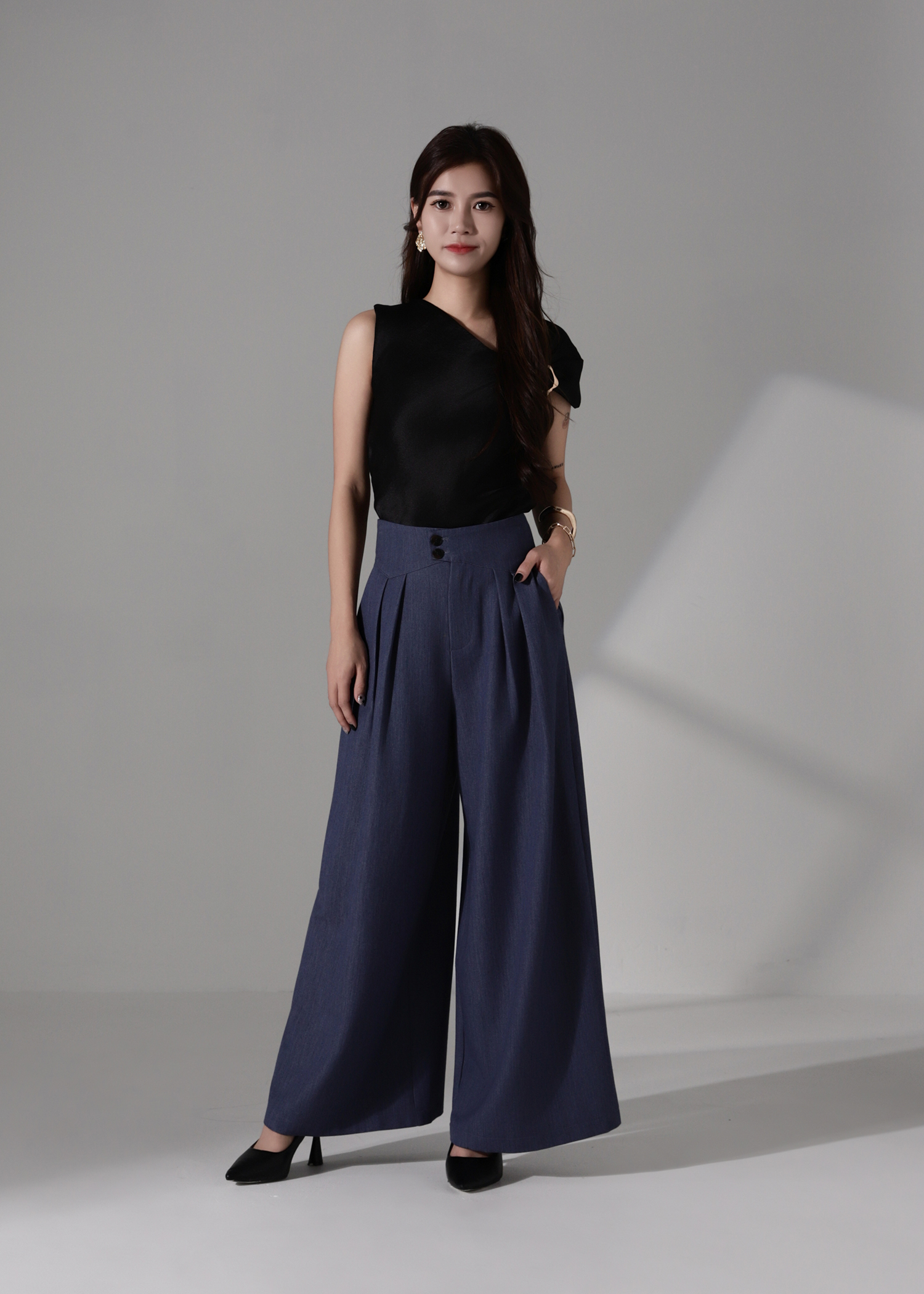Asymmetrical one shoulder Top AC177