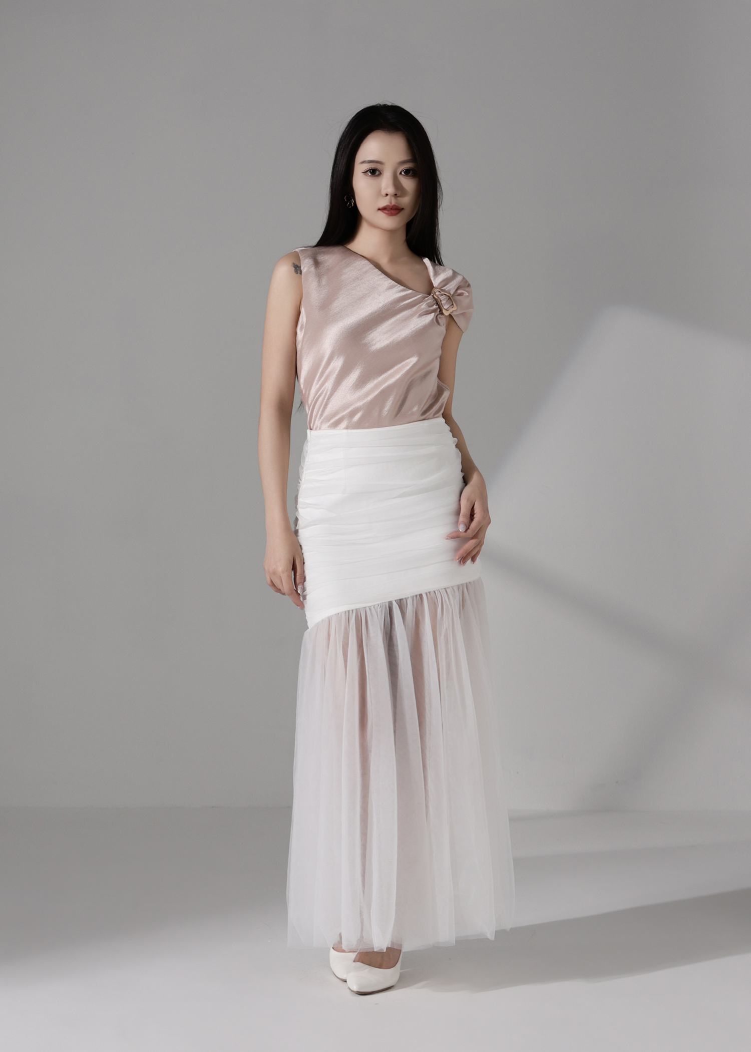 Asymmetrical one shoulder Top AC177