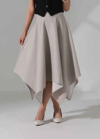 High Waist Asymmetrical Wide Leg Culottes Skirt AC181