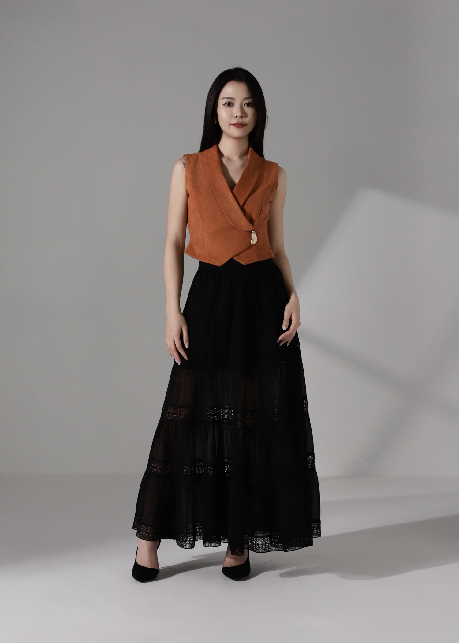 Elegant Suede Vest AC182
