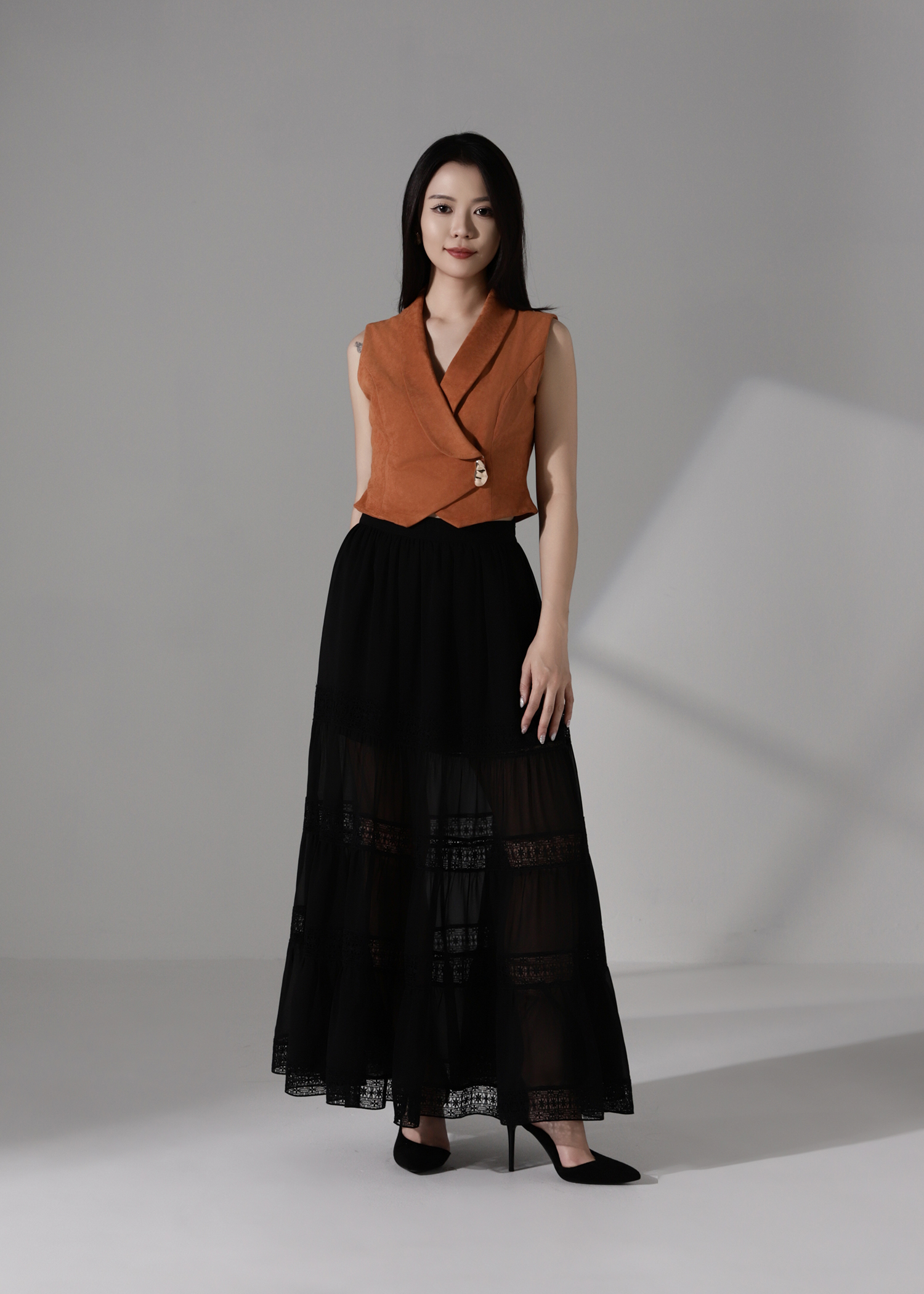 Elegant Suede Vest AC182