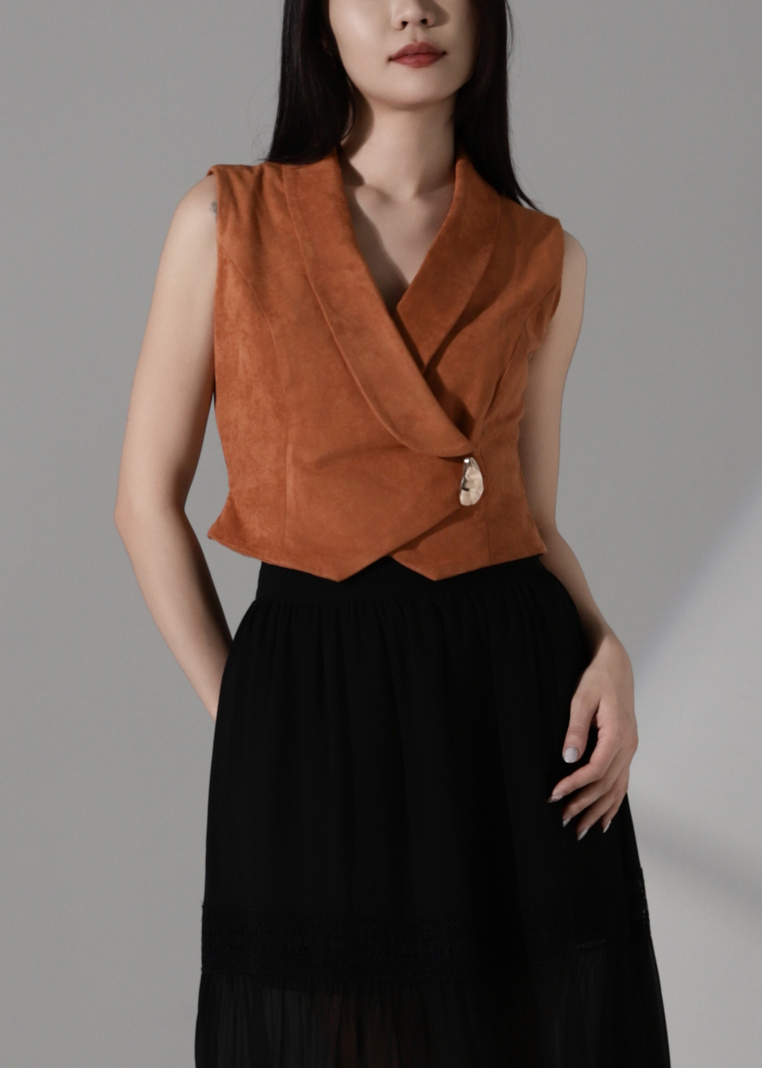 Elegant Suede Vest AC182