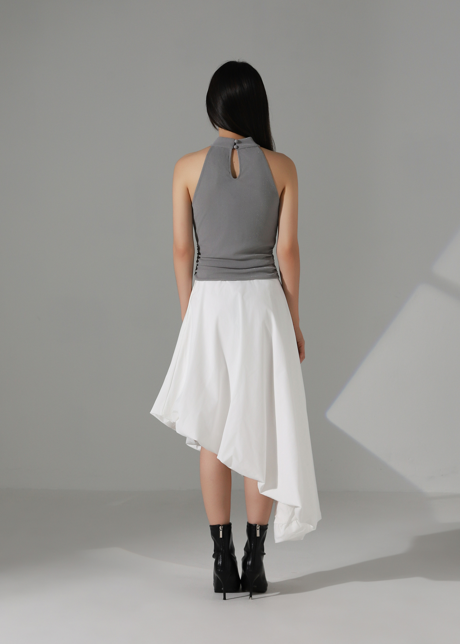 Draped Halter Sleeveless Top AC183