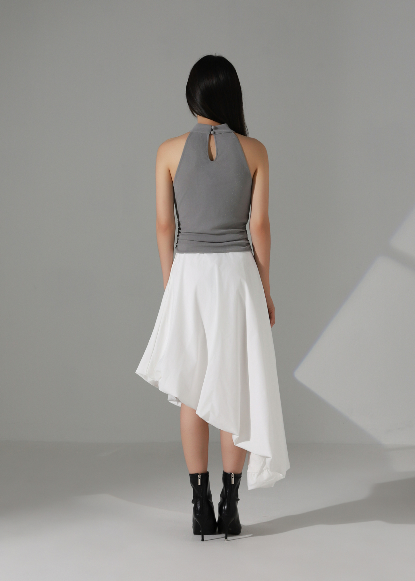 Draped Halter Sleeveless Top AC183