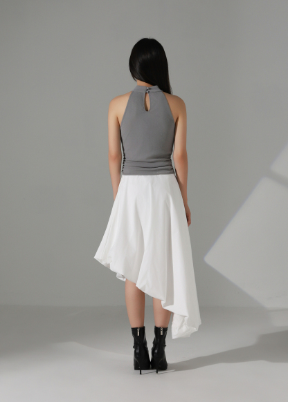 Draped Halter Sleeveless Top AC183
