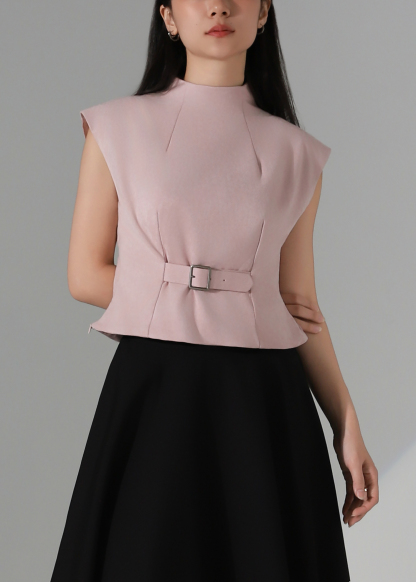 Belted Suede Top AC190