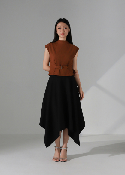 Belted Suede Top AC190