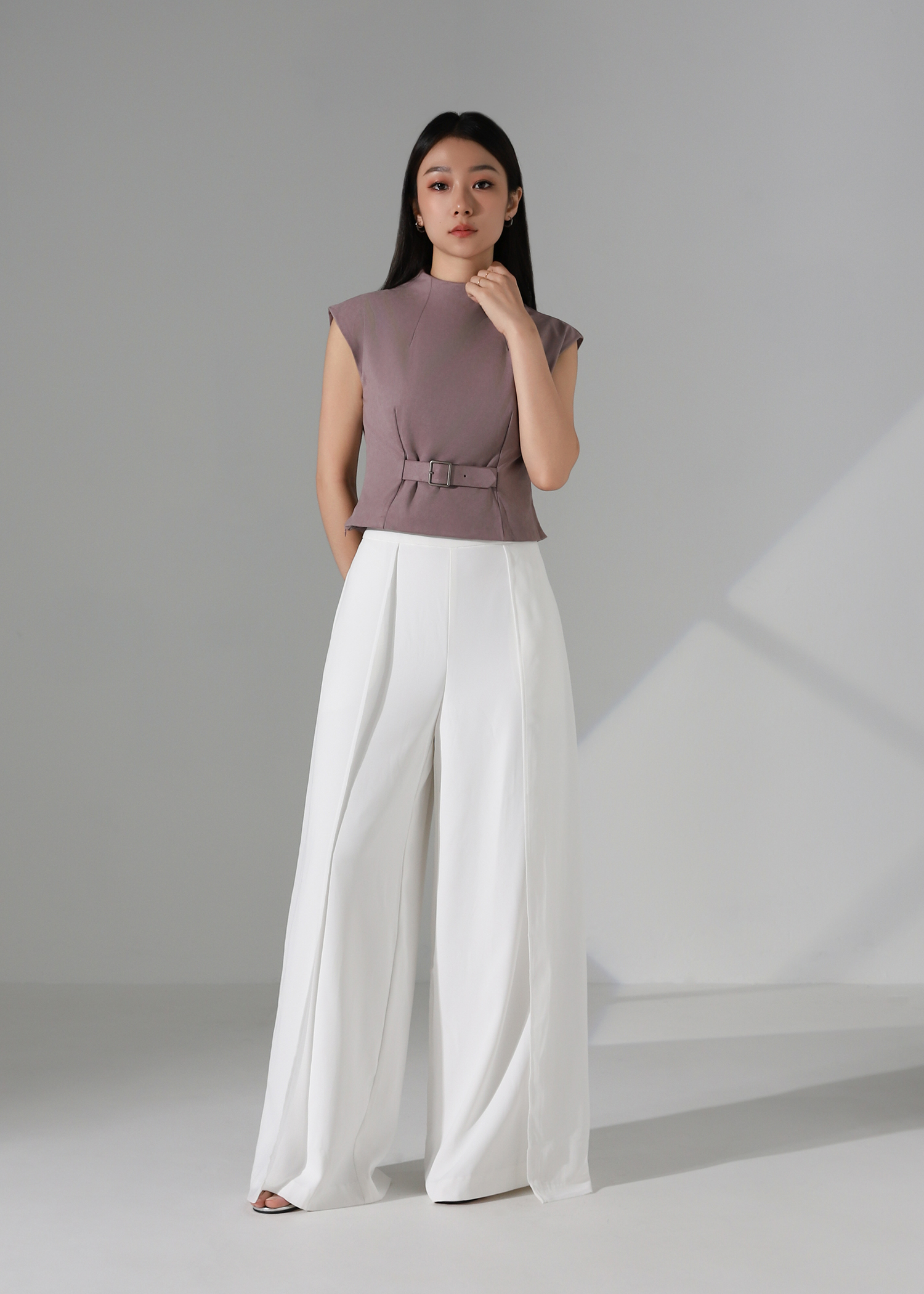 Belted Suede Top AC190