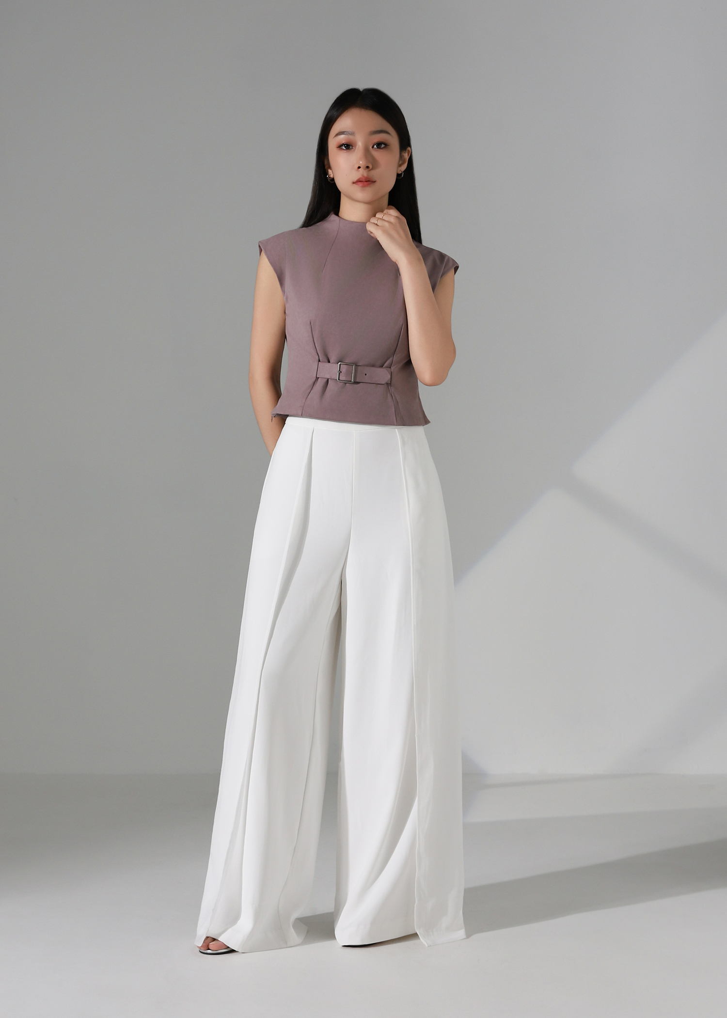 Belted Suede Top AC190