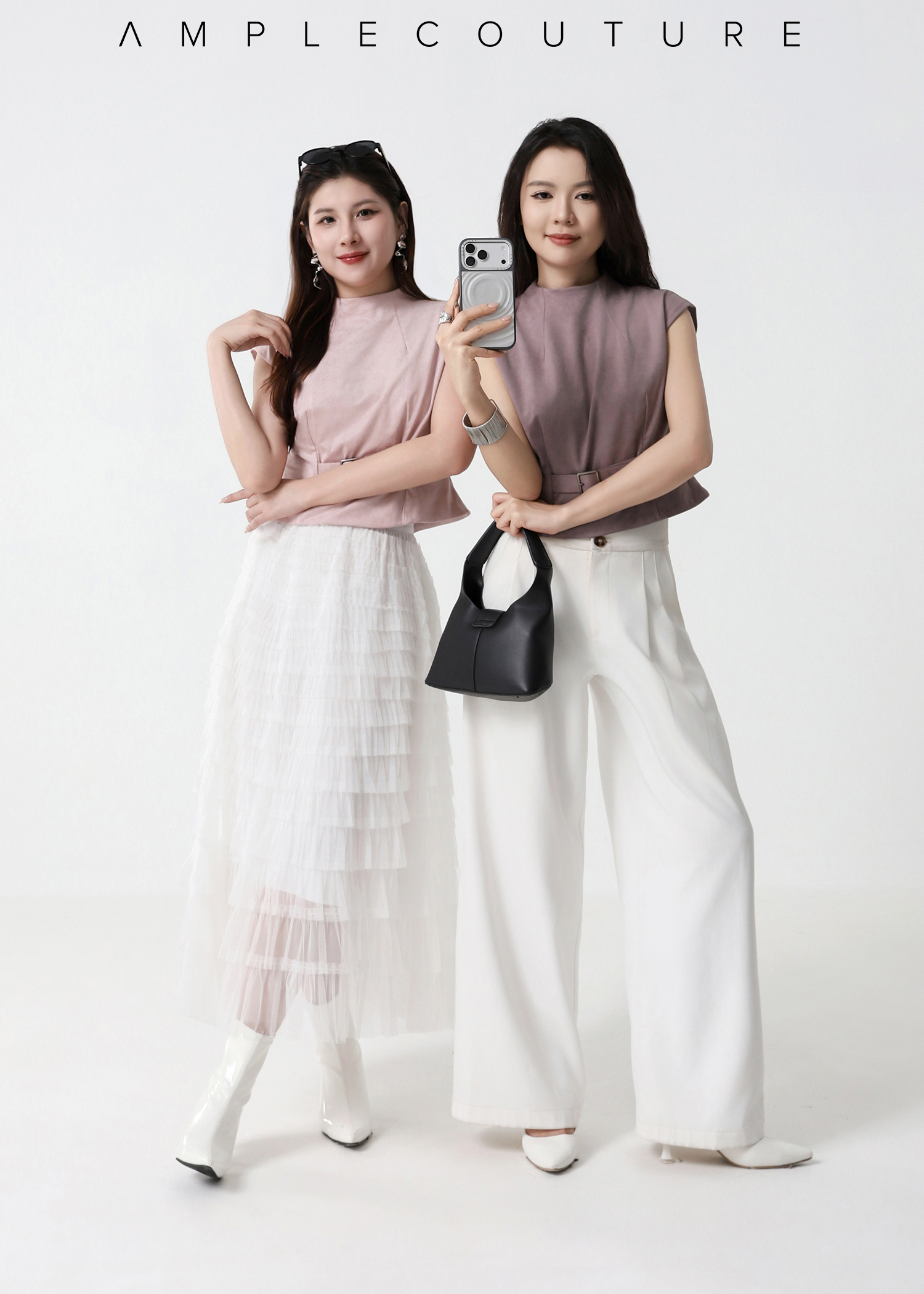 Belted Peplum Top AC190