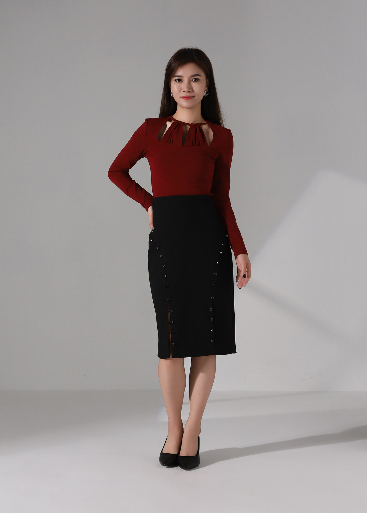 Long Sleeve Slim Fit Basic Top AC191