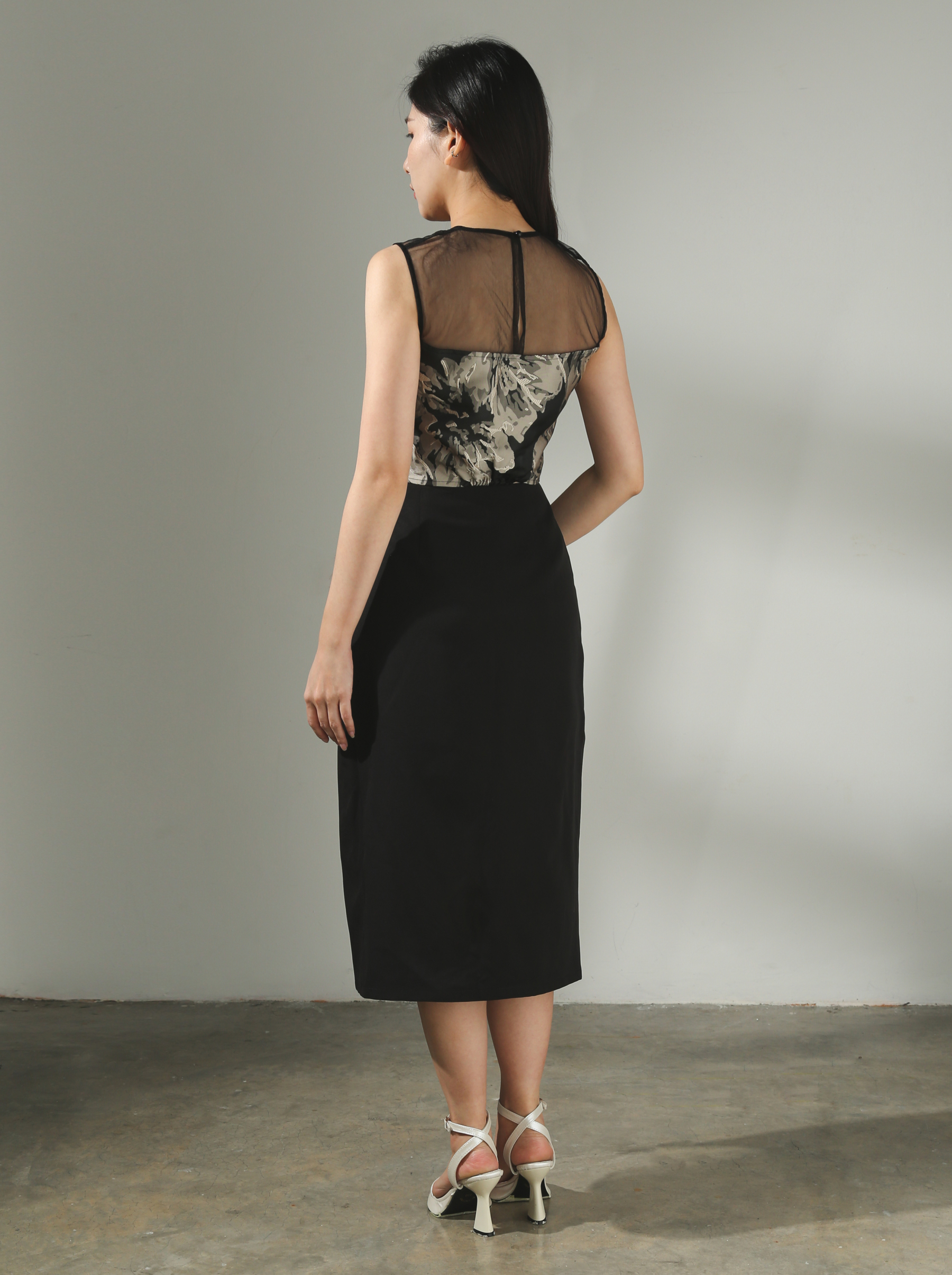 [PREORDER]High Waist Side Split With Lace Skirt AC412 (SPO)