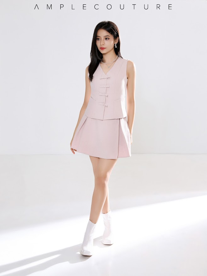 High Waist Back Zip Skirt Pants AC250