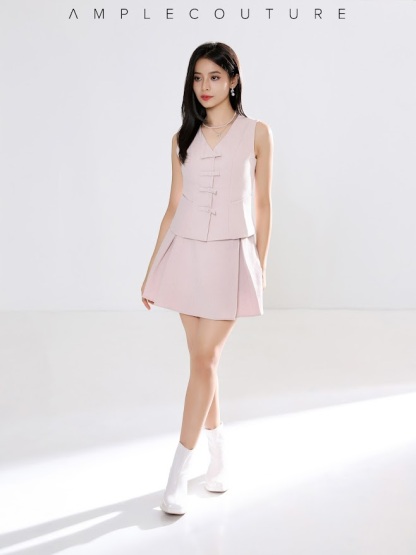 High Waist Back Zip Skirt Pants AC250