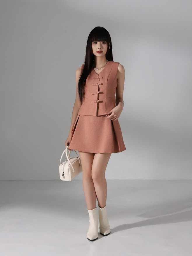 High Waist Back Zip Skirt Pants AC250