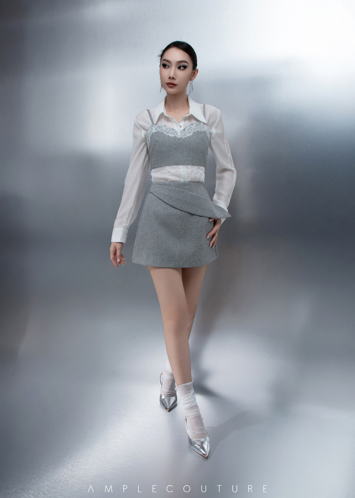 Knitted Skirt Pants AC223