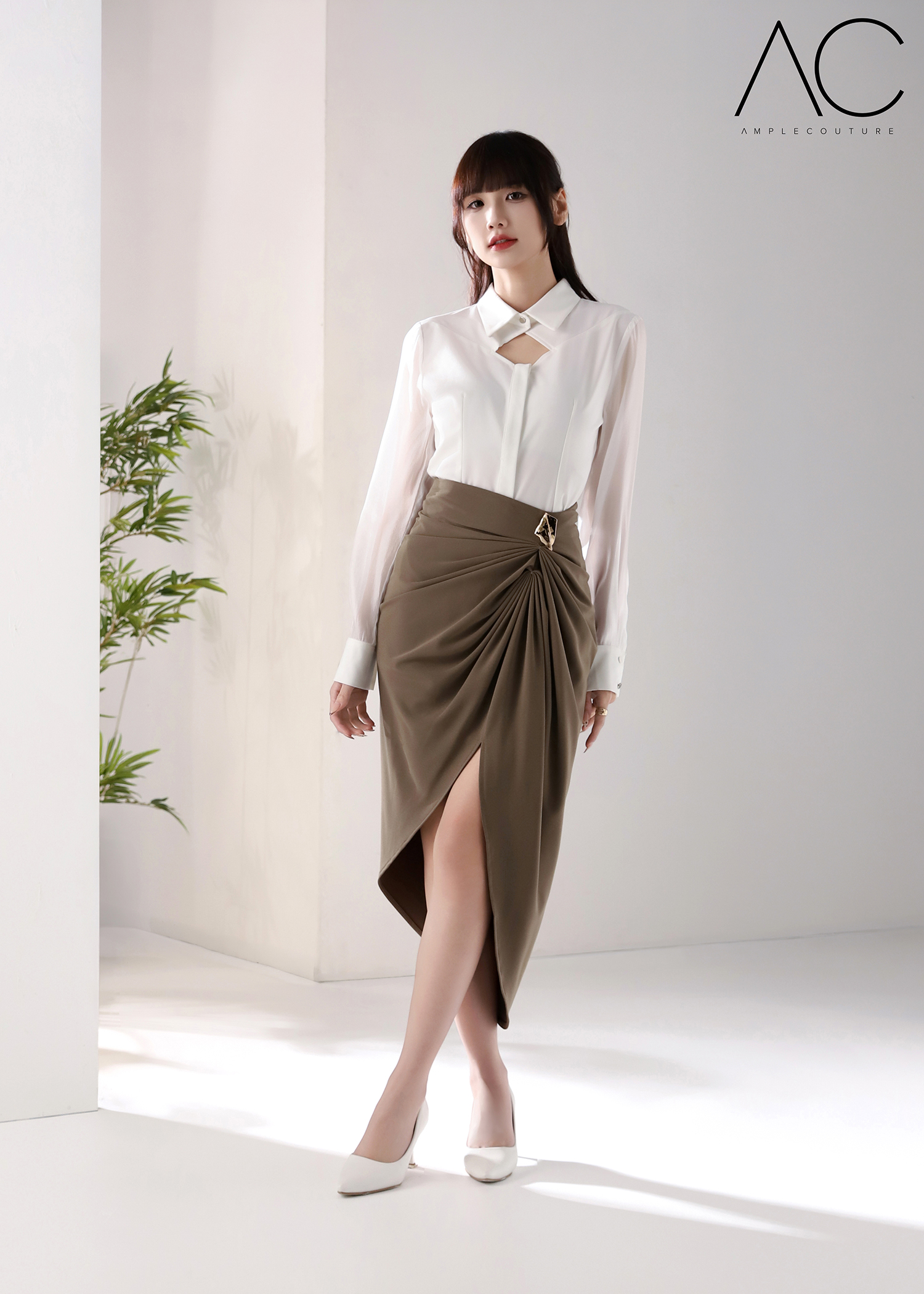 Elegant Wear Irregular Long Skirt AC788