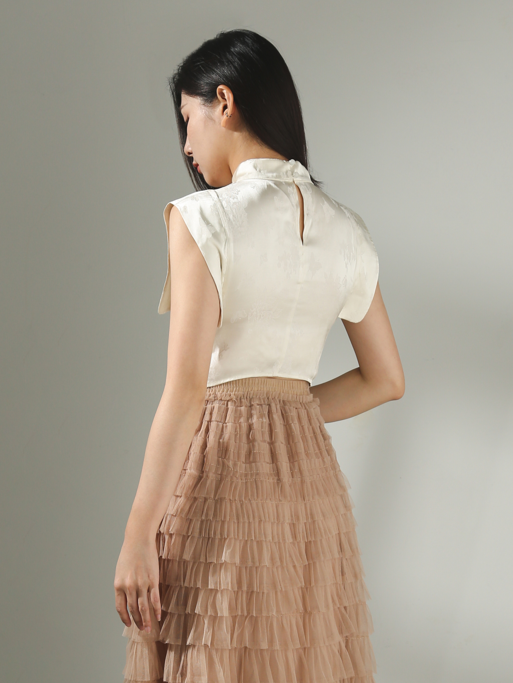 [PREORDER]Sleeveless Cheongsam Top AC414 (SPO)