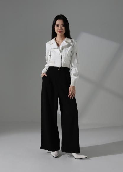 Front Zip Long Sleeve Jacket AC228