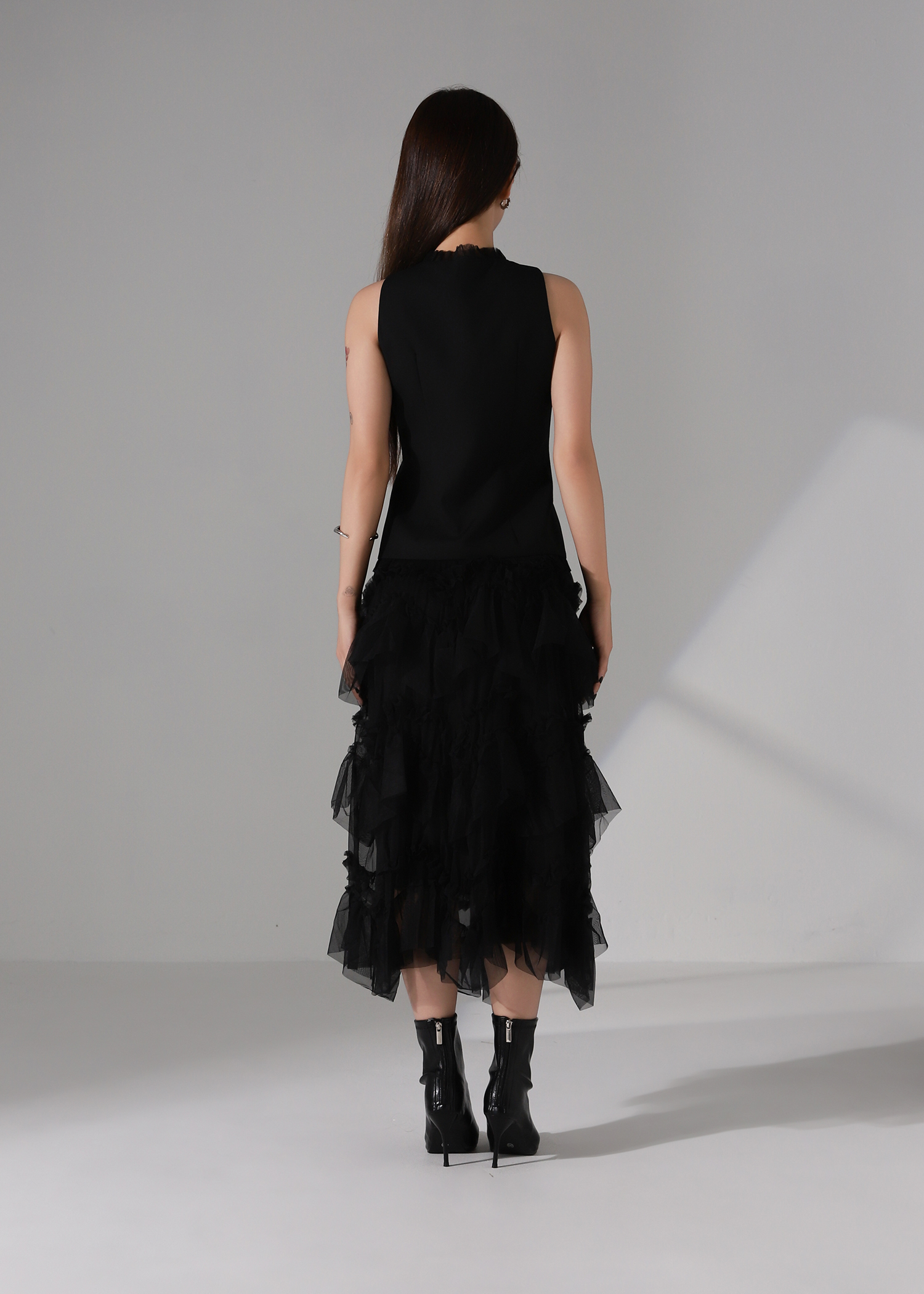 Elegant Wear Decorative Net Vest AC243