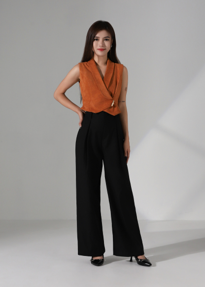 High Waisted Wide Leg Trousers Long Pant AC246