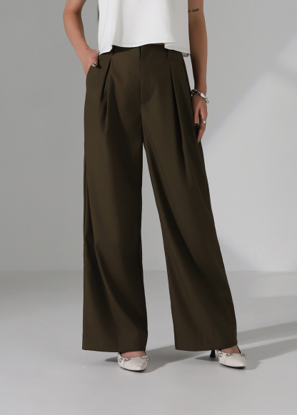 High Waisted Wide Leg Trousers Long Pant AC246