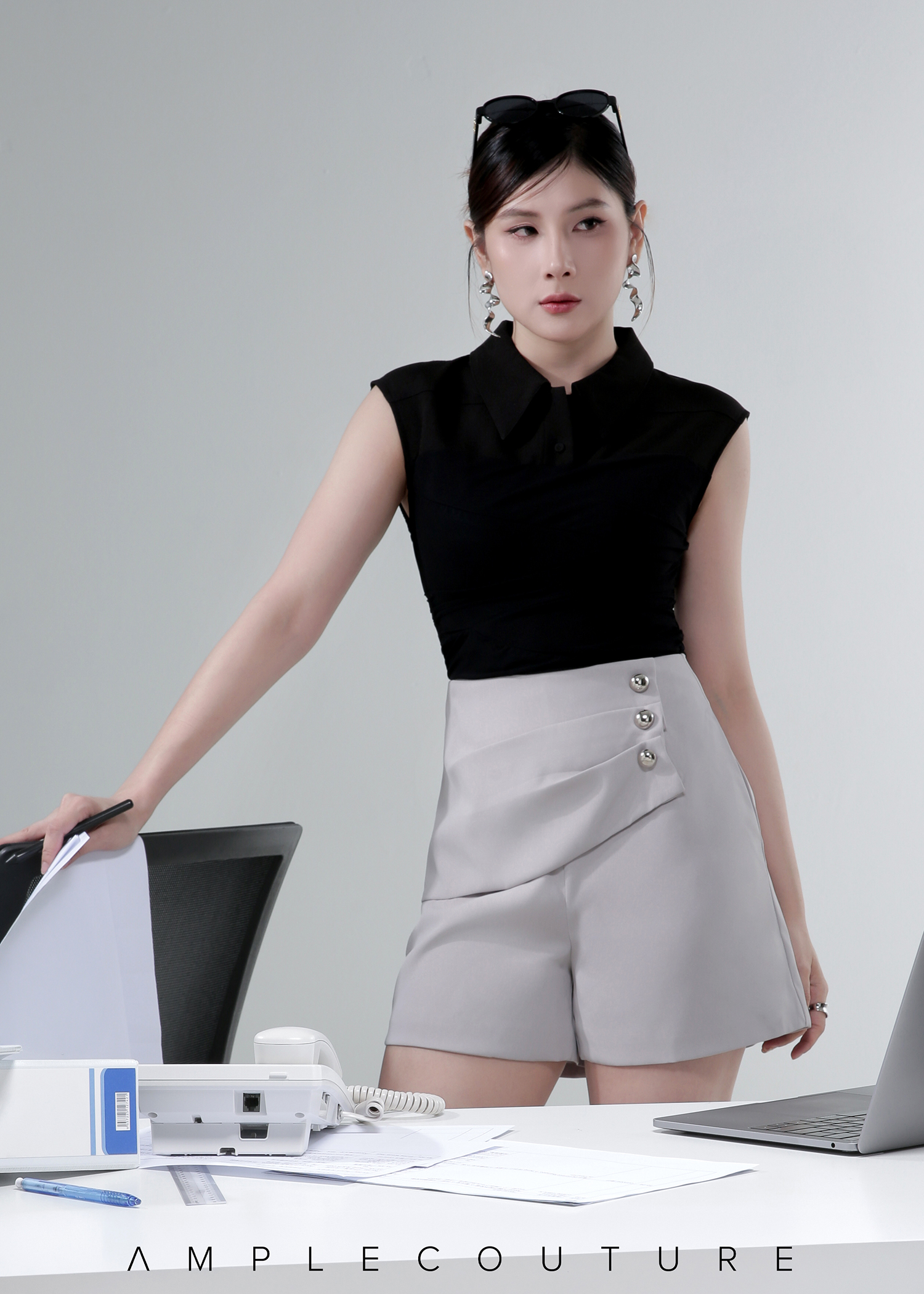 Elegant Layered Short Pants AC264