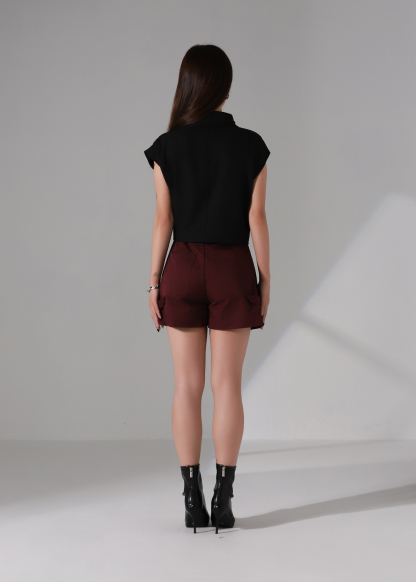 Sleeveless Front Button Top DJ138