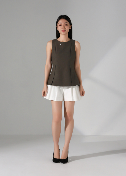 Sleevelesss Formal Wear With Split Top AC280
