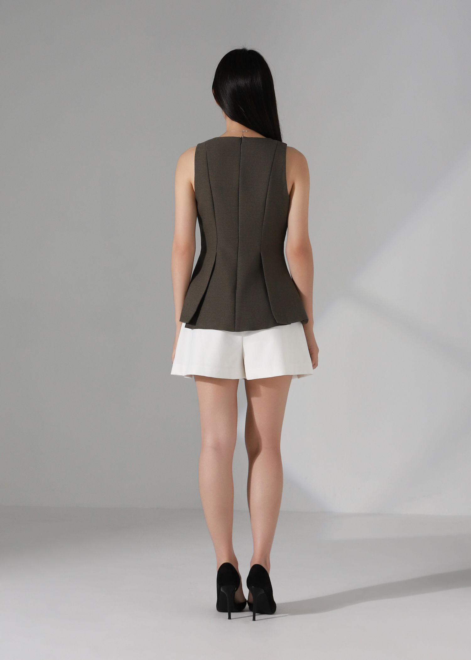 Sleevelesss Formal Wear With Split Top AC280