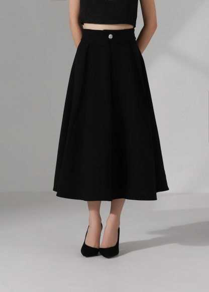 High Waist Elegant Wear A Line Skirt AC281